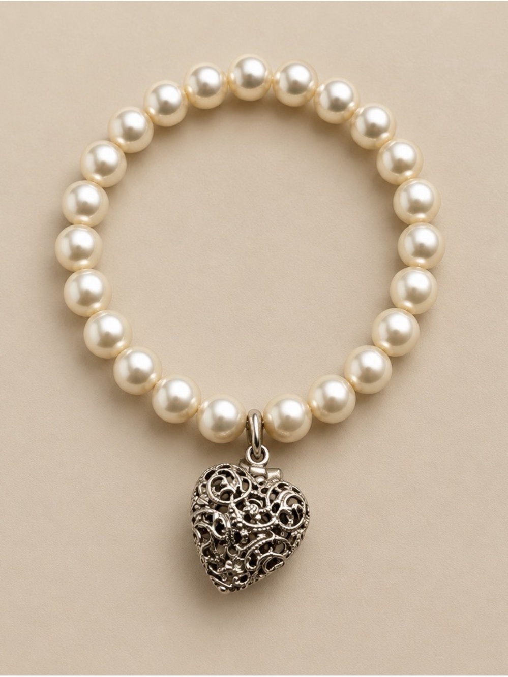 Lisa Hoffman Pearlescent Fragrance Bracelet With Perfume Beads